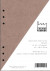 Kalender Füllung A5 Unbedruckt Karton Braun, 6 Ringe (1 St.) [BOP-A5BBR]