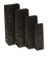 Blockbodenbeutel Kraft Schwarz 8x5x25cm fettdichtes Futter 60 + 40 g/m² (100 Stück) [PABZ825]