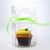 Klarsichtschachteln für 1 Cupcake Blumenspitze 9,5x9,5x10,2cm (100 Stück) [CBS212]