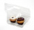 Polytragetaschen für 2 Cupcakes 27,9x10,3x15,2cm mit Druckverschluss (100 Stück) [CZHB3]