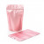 Standbodenbeutel Rosa mit Hangloch 13x7,9x20,6cm (100 Stück) [ZBGM3RG]