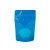 Standbodenbeutel Blau 17x9x28,5cm | 340 Gramm mit ovalem Fenster (100 Stück) [ZBGO4BL]
