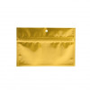 Gold Metallized Hanging Zipper Barrier Bags 15.2 x 7 cm (100 Pieces) [HZBB2MG]