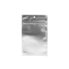 Silver Metallized Hanging Zipper Barrier Bags 15.4 x 23.5 cm (100 Pieces) [HZBB7MS]