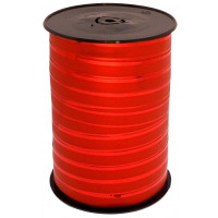 Kräuselband Glänzend / matt Rot 10mm x 225 mtr (1 Rolle) [HV-PLG10R]