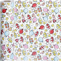 Geschenkpapier, B 50 cm,  80 g, Party, 150m [HOB-19033]