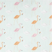 Geschenkpapier, B 50 cm,  80 g, Flamingos, 5m [HOB-190400]