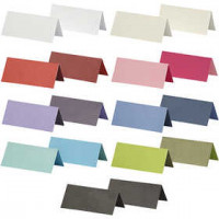 Place card, size 9x4 cm, 250 g, 30 packs, asstd colours [HOB-220999]
