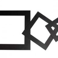 Passepartouts, Stärke: 0,4 mm,  270 g, Schwarz, 75sort. [HOB-23612]