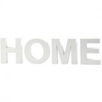 Buchstaben, HOME, H 17,5 cm, Tiefe 4,5 cm, Weiß, 1Set [HOB-25774]