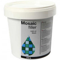Mosaik-Fugenfüller, Schwarz, 1000ml [HOB-28456]
