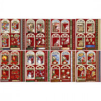 3D Decoupageetiketten, Größe 24x19 cm, Weihnachten, 16Bl. [HOB-28858]