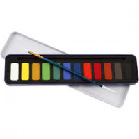 Aquarell-Farbset, Größe 12x30 mm, Sortierte Farben, 1Pck. [HOB-34236]