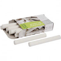 Tafelkreide, L 8 cm, D: 10 mm, Weiß, 10Stck. [HOB-344750]