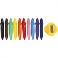 Wachsstifte, D: 11 mm, L 7 cm, 10Stck. [HOB-37297]