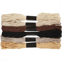 Sticktwist, Stärke: 1 mm, Naturtöne, 6Bündl. [HOB-412730]
