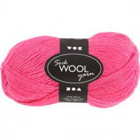 Sockenwolle, L 200 m, Pink, 50g [HOB-41323]