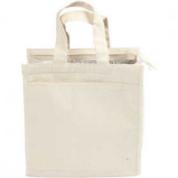 Kühltasche, Größe 25x24x12 cm,  220 g/qm, Natur, 1Stck [HOB-44547]