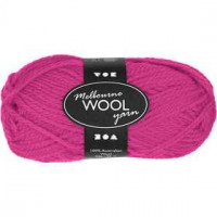 Melbourne Wolle, L 92 m, Neonpink, 50g [HOB-44709]