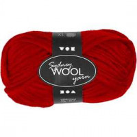 Sydney Wolle, L 50 m, Rot, 50g [HOB-44731]