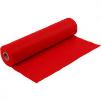 Bastelfilz, B 45 cm, Stärke: 1,5 mm, Rot, 5m, 180-200 g/qm [HOB-45012]