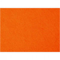 Bastelfilz, Blatt 42x60 cm, Stärke: 3 mm, Orange, 1Bl. [HOB-45228]