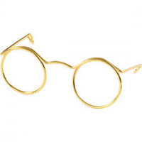 Brillen, B 50 mm, Lochgröße 17 mm, Gold, 10Stck. [HOB-500321]