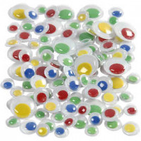 Wackelaugen, D: 8+10+14 mm, selbstklebend, 30sort. [HOB-501010]
