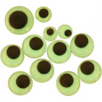 Wackelaugen, D: 8+10+14 mm, selbstklebend, 300sort. [HOB-50102]