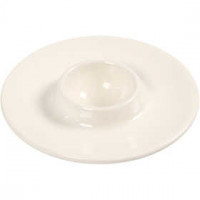 Egg Cup, D: 9.8 cm, hole size 3.9 cm, 4 pcs, white [HOB-505490]