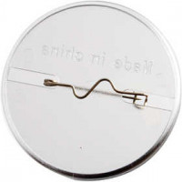 Ansteckschildchen, rund, D: 5,5 cm, 5Stck. [HOB-512941]