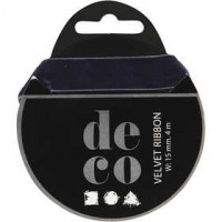 Samtband, B 15 mm, Blau, 4m [HOB-51316]