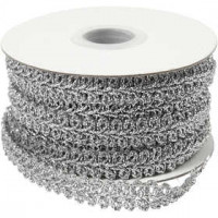 Borte, B 10 mm, Silber, 10m [HOB-51324]