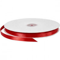 Satinband, B 10 mm, Rot, 100m [HOB-51371]