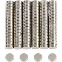Supermagnete, D: 5 mm, Stärke: 2 mm, 100Stck. [HOB-51791]