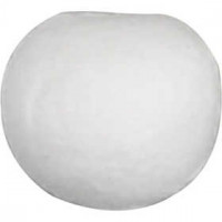 Kugel, D: 12 mm, Weiß, Baumwolle, 300Stck. [HOB-54001]