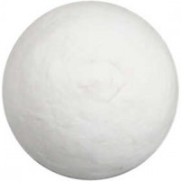 Kugel, D: 20 mm, Weiß, Baumwolle, 300Stck. [HOB-54003]