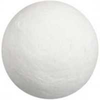 Kugel, D: 25 mm, Weiß, Baumwolle, 250Stck. [HOB-54004]