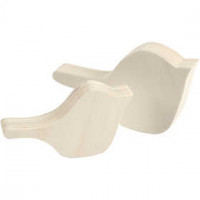 Vögel, H 12+14,5 cm, B 7+8,5 cm, Sperrholz, 6Sets, Stärke: 2 cm [HOB-54402]