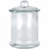 Vorratsglas mit Deckel, 330 ml, D: 8 cm, H 14,5 cm, 10Stck. [HOB-55782]