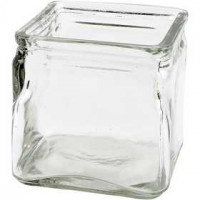Kerzenhalter, Größe 10x10 cm, H 10 cm, 12Stck. [HOB-55786]