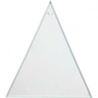 Glasplatten, dreieckig, Größe 8x9 cm, Stärke: 3 mm, 10Stck. [HOB-55803]
