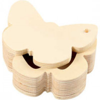 Holzdose, Schmetterling, B 10 cm, H 4 cm, Sperrholz, 1Stck, Innenmaße 6x2,6 cm [HOB-56130]