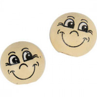 Gesicht "Smiley", D: 12 mm, Holz, 20Stck. [HOB-57096]