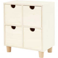 Chest of Drawers, H: 23 cm, W: 20 cm, 1 pc, plywood [HOB-57945]