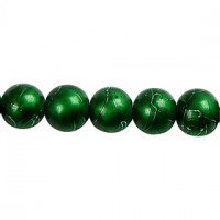 Fashion Mix, D: 8 mm, Lochgröße 0,6 mm, Grün, Glänzender Krakelier, 88Stck. [HOB-69517]