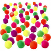 Neonperlen, D: 6 mm, Lochgröße 1,2 mm, 200g, ca. 1550 Stck [HOB-69843]