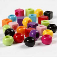 Multi Mix, Größe 11 mm, Lochgröße 7 mm, Sortierte Farben, 75 g, 150ml [HOB-699601]