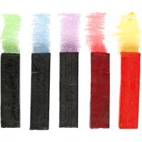 Seifenfarbe, L 6 cm,  15x15 mm, 5sort. [HOB-70043]