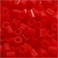 Bügelperlen, Größe 5x5 mm, Lochgröße 2,5 mm, Hellrot (19), Medium, 6000Stck. [HOB-751191]